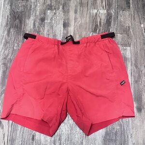 Vintage Patagonia Baggies L Men's Red Belted Lined Swim Trunks